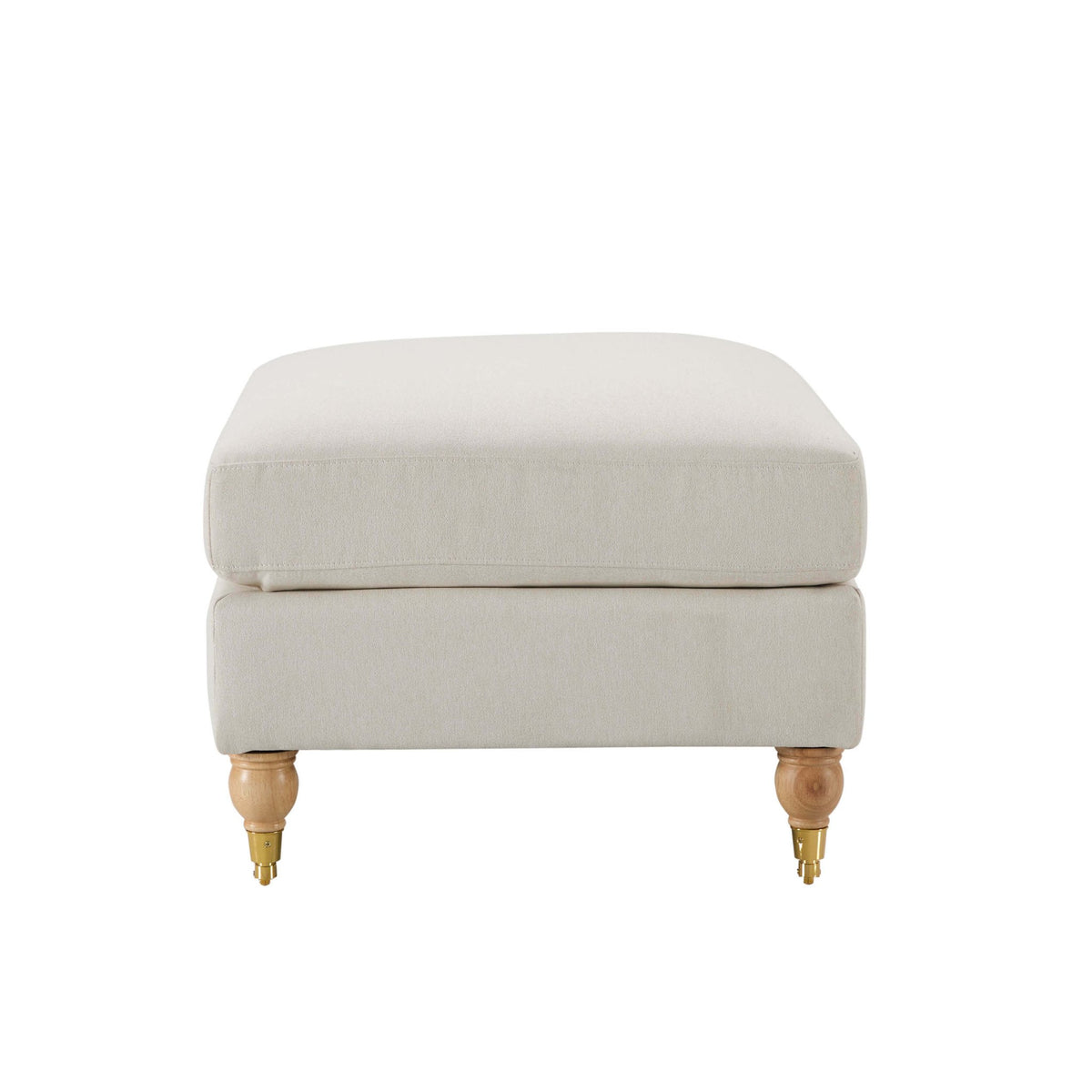 Sicily Pouffe - Cream Linen - DUSK