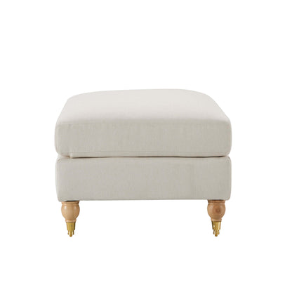 Sicily Pouffe - Cream Linen - DUSK