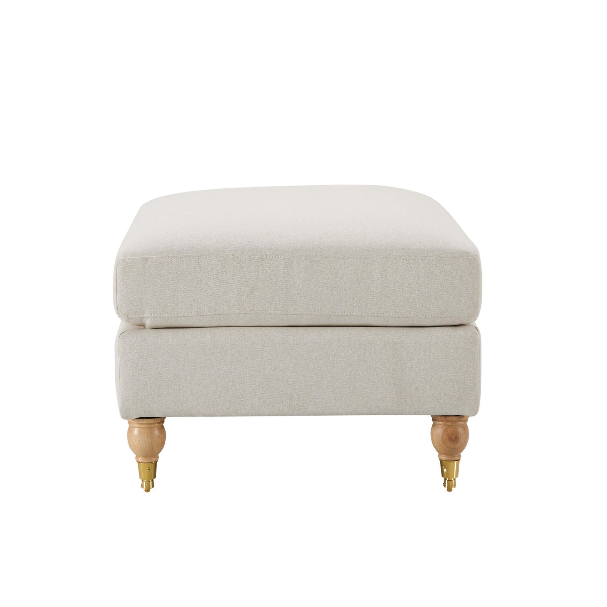 Sicily Pouffe - Cream Linen - DUSK