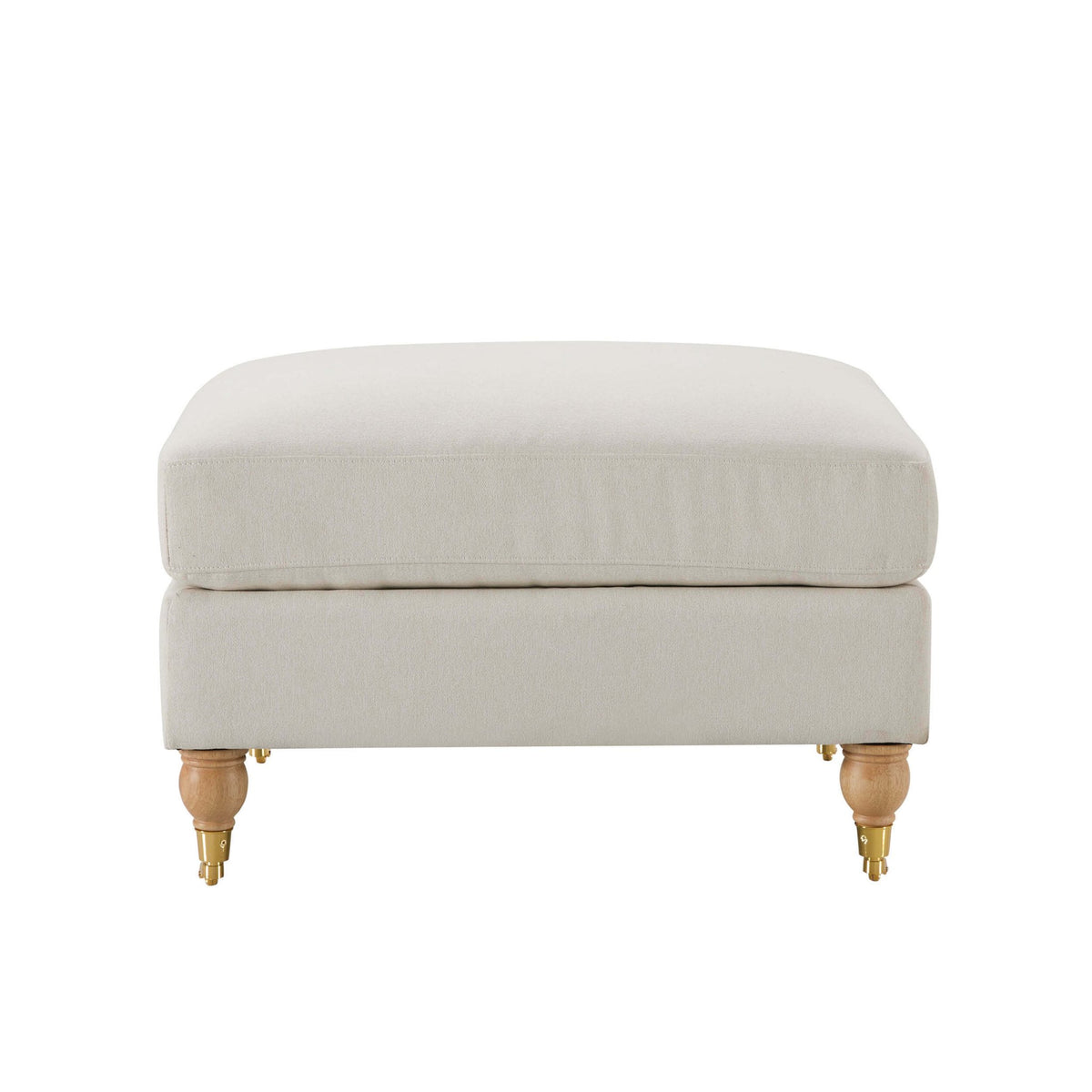 Sicily Pouffe - Cream Linen - DUSK