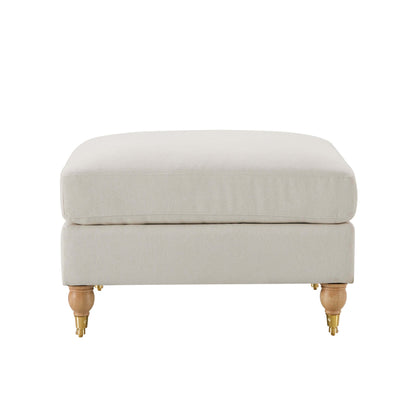 Sicily Pouffe - Cream Linen - DUSK