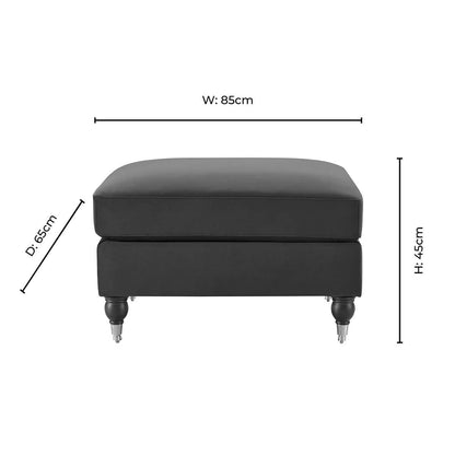 Sicily Pouffe - Cream Linen - DUSK