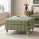 Sicily Pouffe - Green Stripe - DUSK