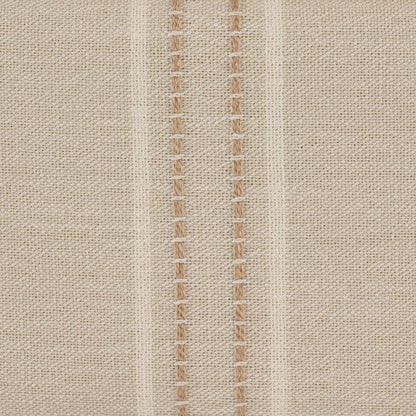 Sicily Pouffe - Natural Stitched Stripe - DUSK