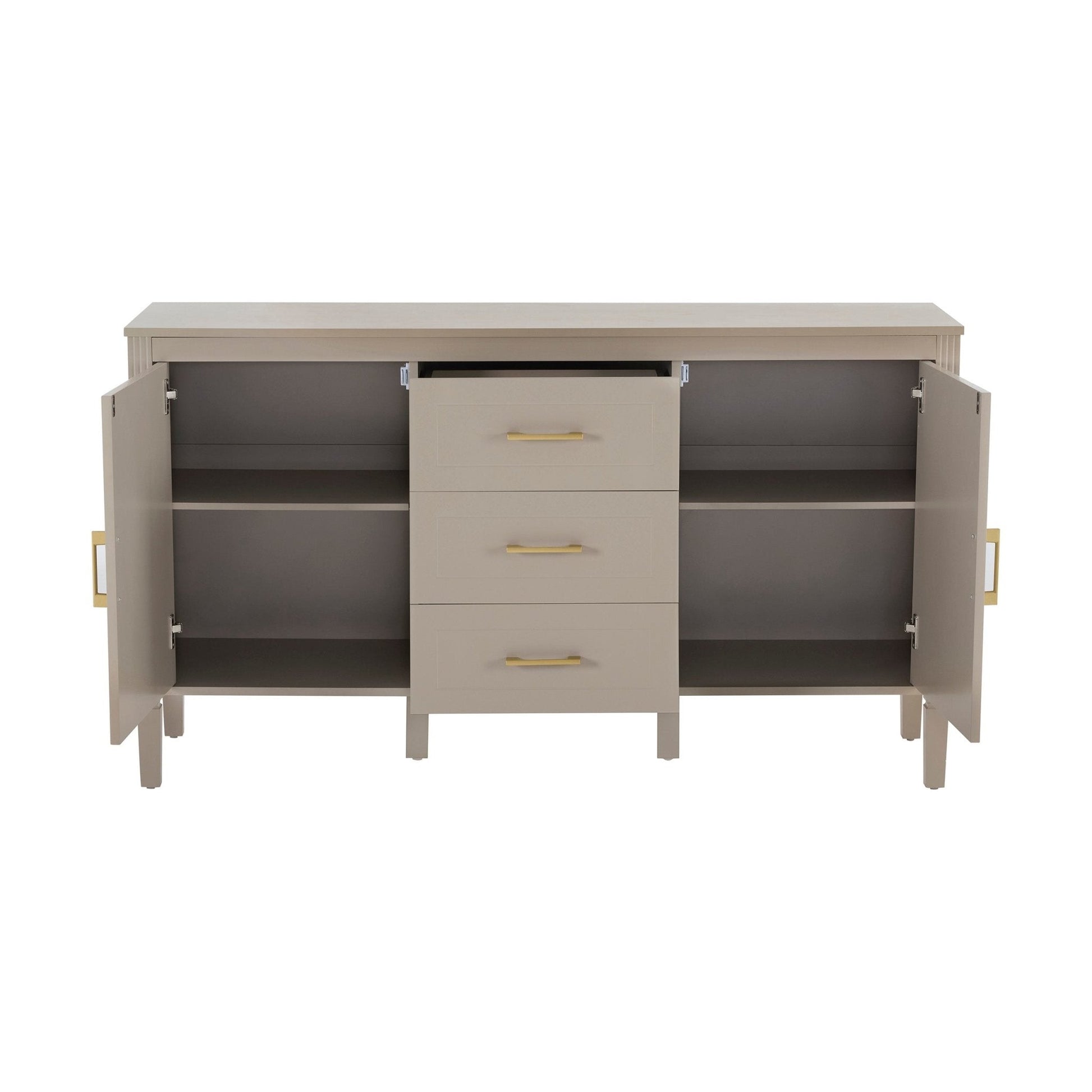 Sienna 2 Door 3 Drawer Sideboard - Taupe - DUSK