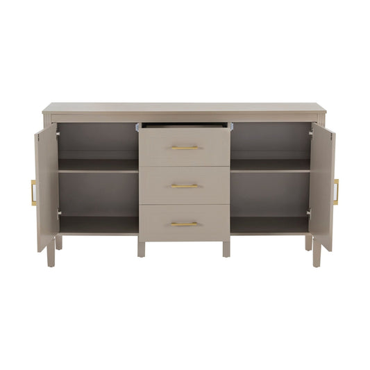 Sienna 2 Door 3 Drawer Sideboard - Taupe - DUSK