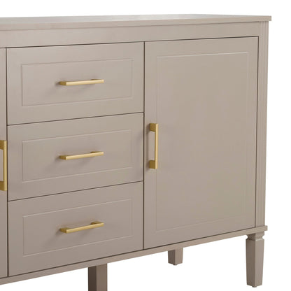 Sienna 2 Door 3 Drawer Sideboard - Taupe - DUSK