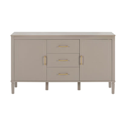 Sienna 2 Door 3 Drawer Sideboard - Taupe - DUSK