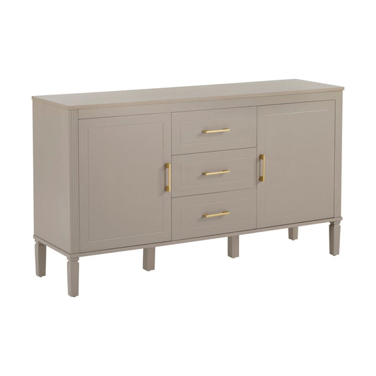 Sienna 2 Door 3 Drawer Sideboard - Taupe - DUSK