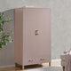 Sienna 2 Door Wardrobe with Drawer - Dusty Mauve - DUSK