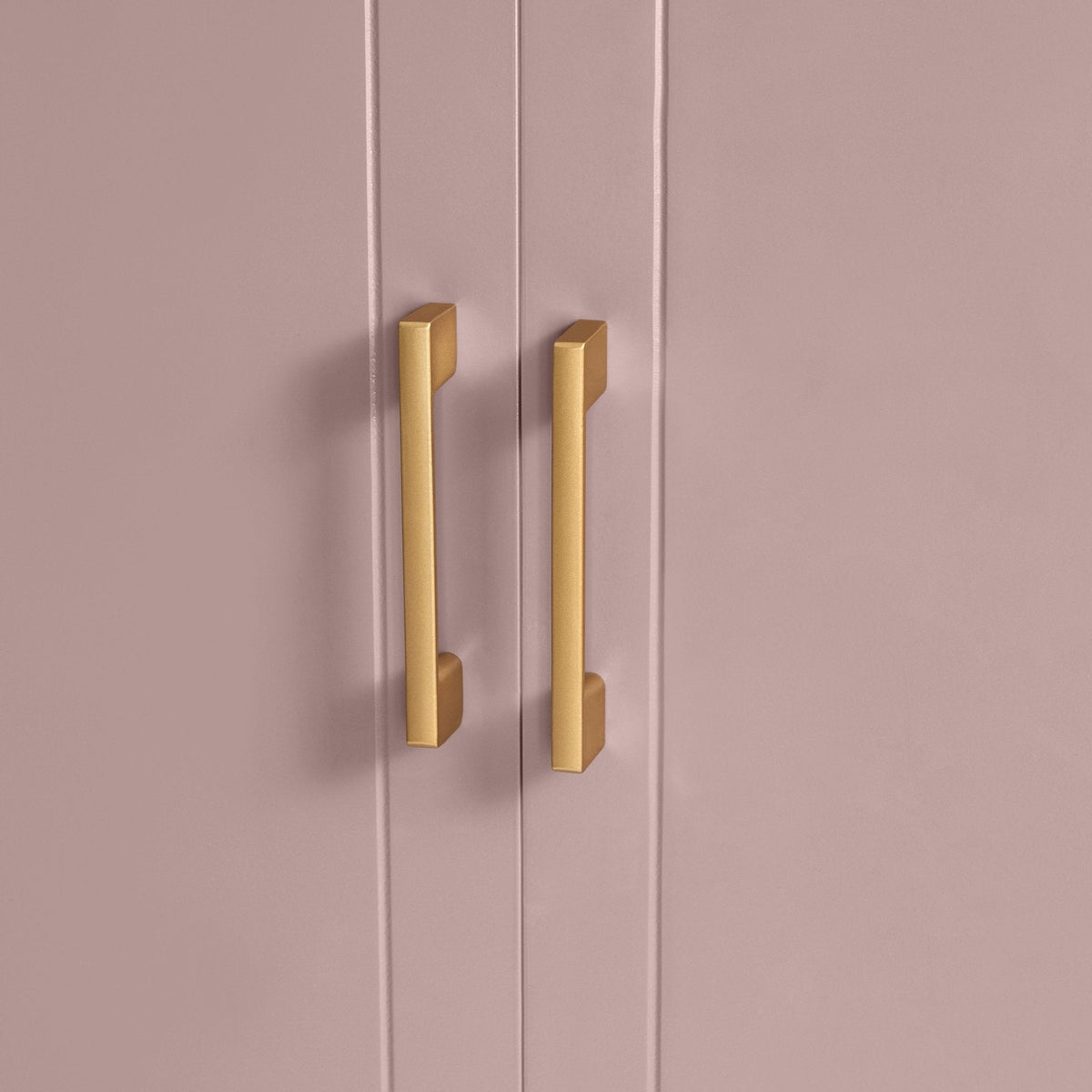 Sienna 2 Door Wardrobe with Drawer - Dusty Mauve - DUSK