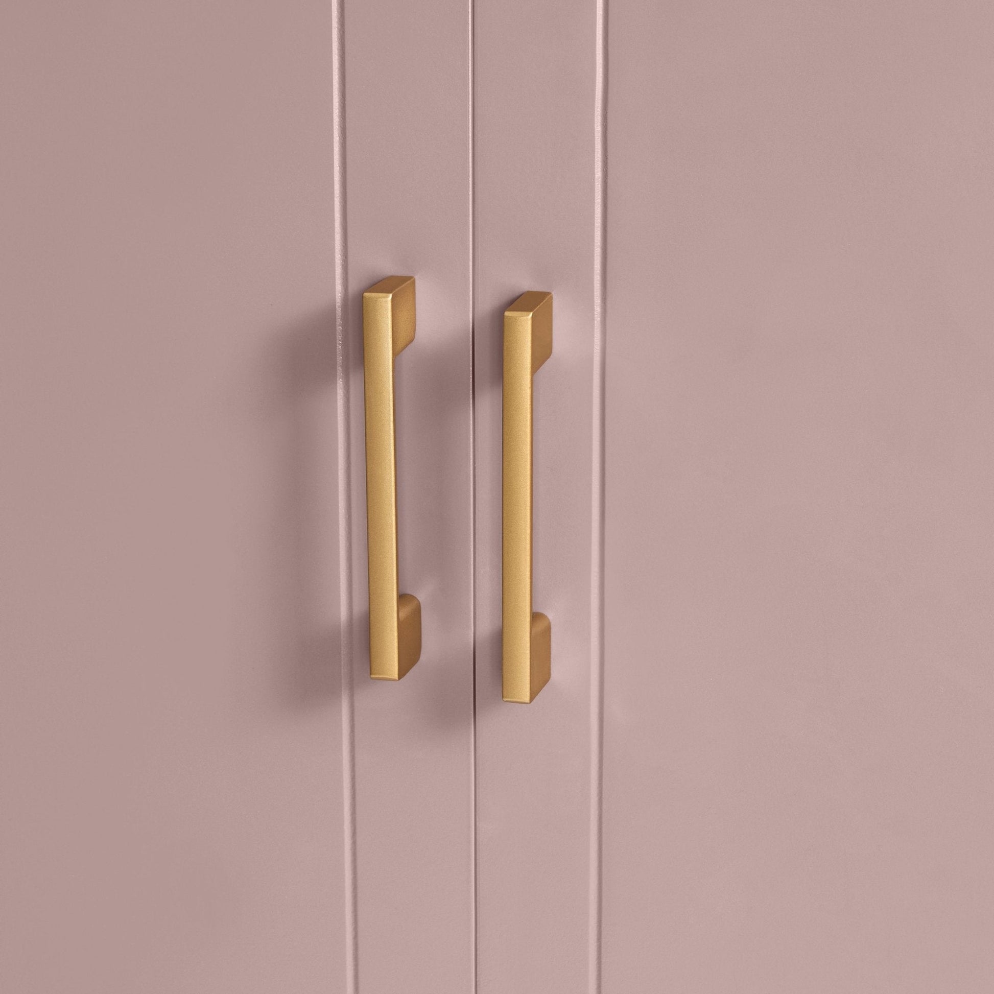 Sienna 2 Door Wardrobe with Drawer - Dusty Mauve - DUSK