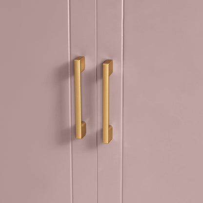 Sienna 2 Door Wardrobe with Drawer - Dusty Mauve - DUSK