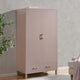Sienna 2 Door Wardrobe with Drawer - Dusty Mauve - DUSK