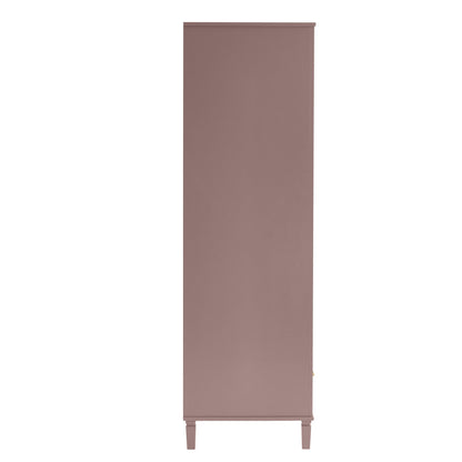 Sienna 2 Door Wardrobe with Drawer - Dusty Mauve - DUSK