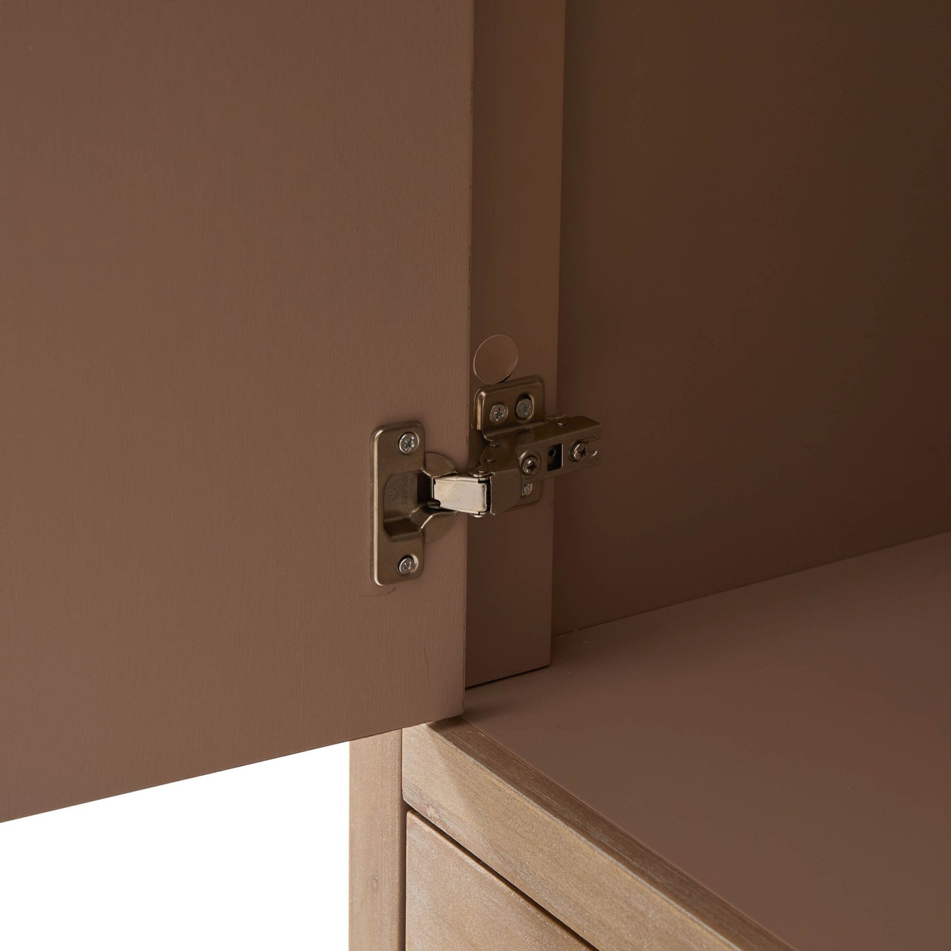 Sienna 2 Door Wardrobe with Drawers - Washed Wood - DUSK