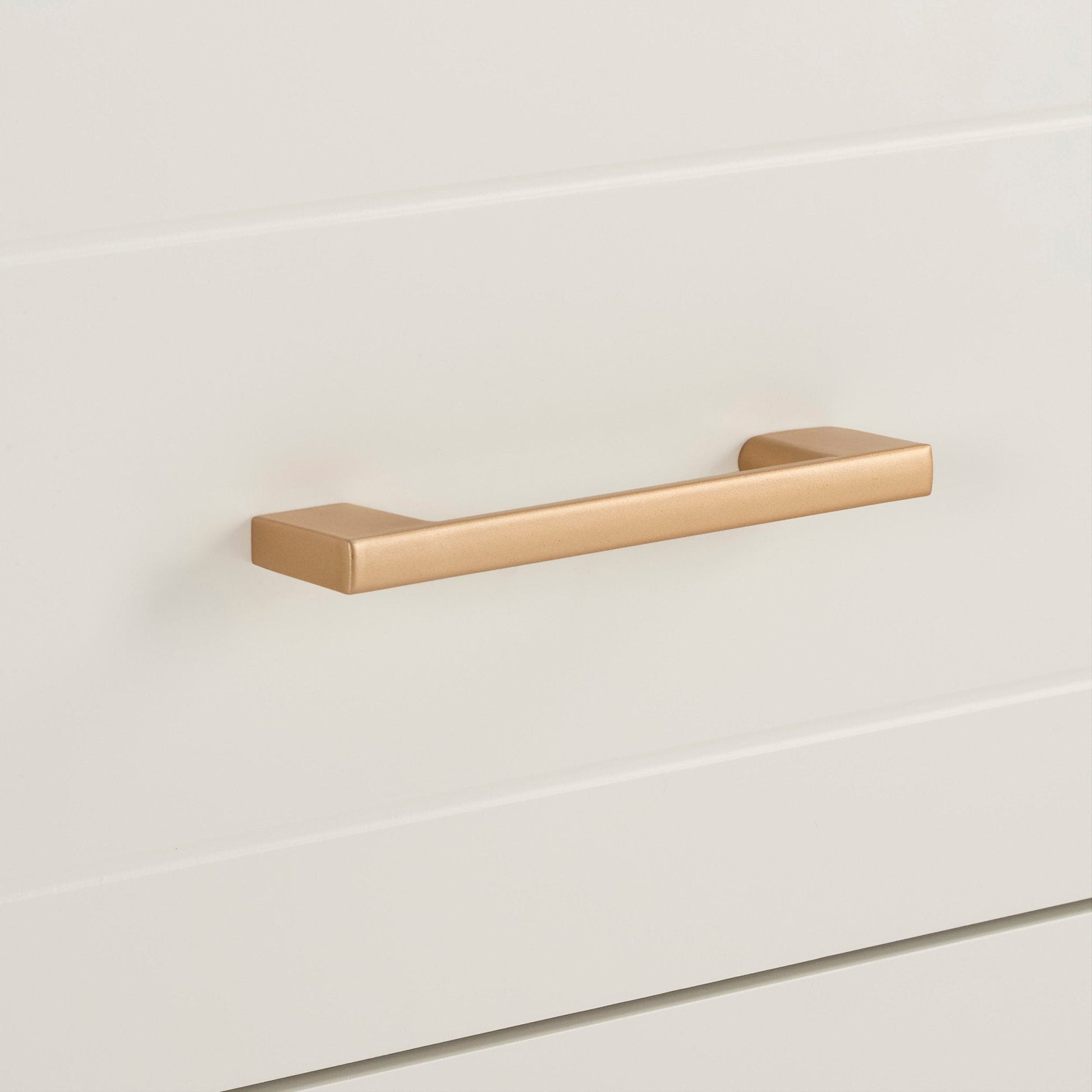 Sienna 2 Drawer Bedside Table - Cream - DUSK