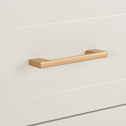 Sienna 2 Drawer Bedside Table - Cream - DUSK