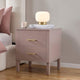 Sienna 2 Drawer Bedside Table - Dusty Mauve - DUSK