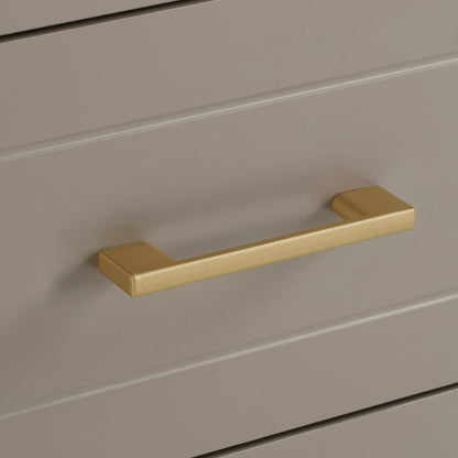 Sienna 2 Drawer Bedside Table - Taupe - DUSK