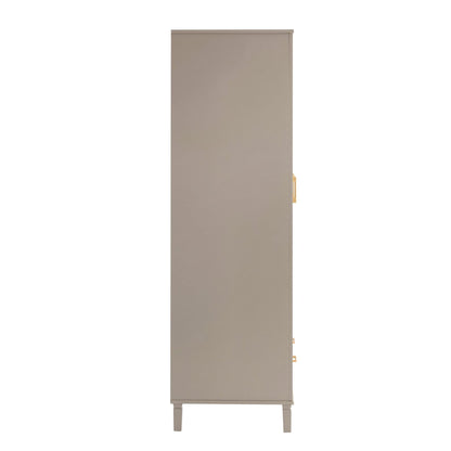 Sienna 3 Door 2 Drawer Wardrobe 2 Drawer - Taupe - DUSK