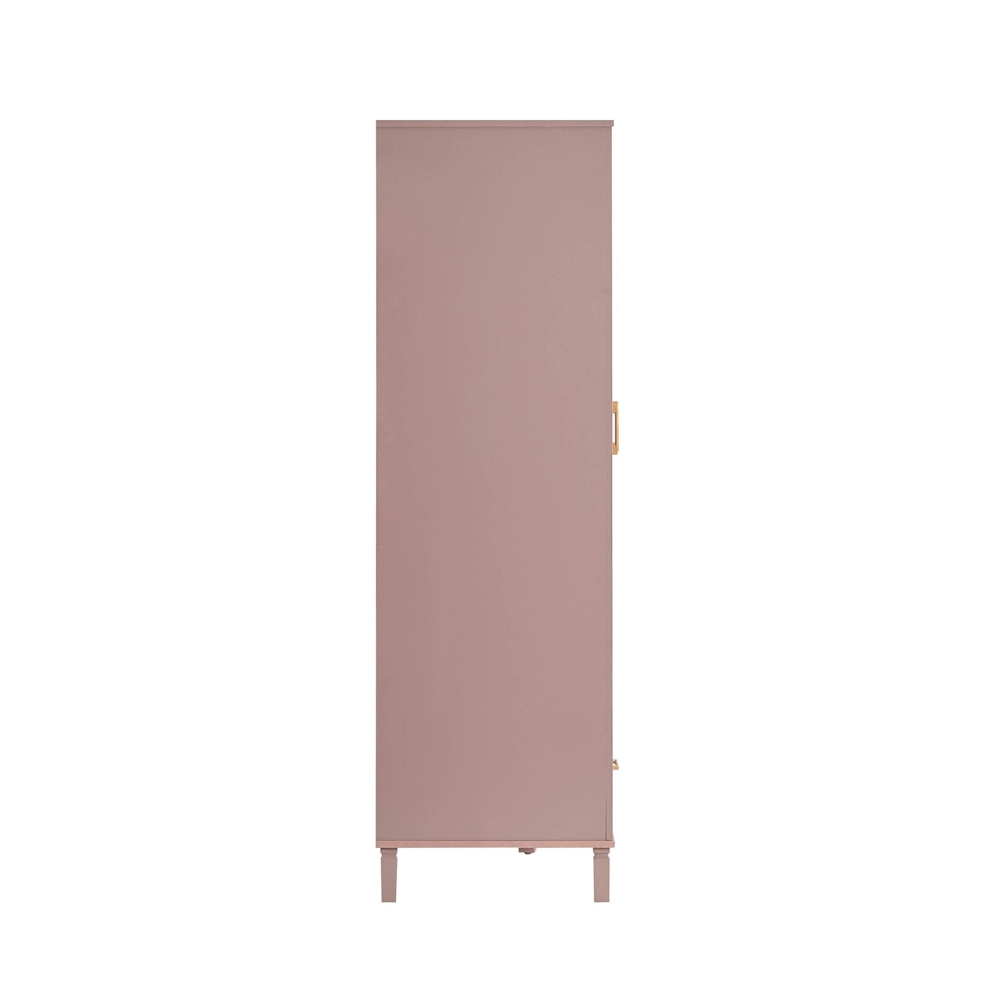 Sienna 3 Door Wardrobe with Drawers - Dusty Mauve - DUSK