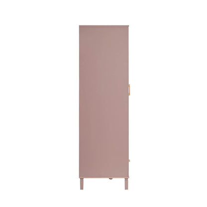 Sienna 3 Door Wardrobe with Drawers - Dusty Mauve - DUSK