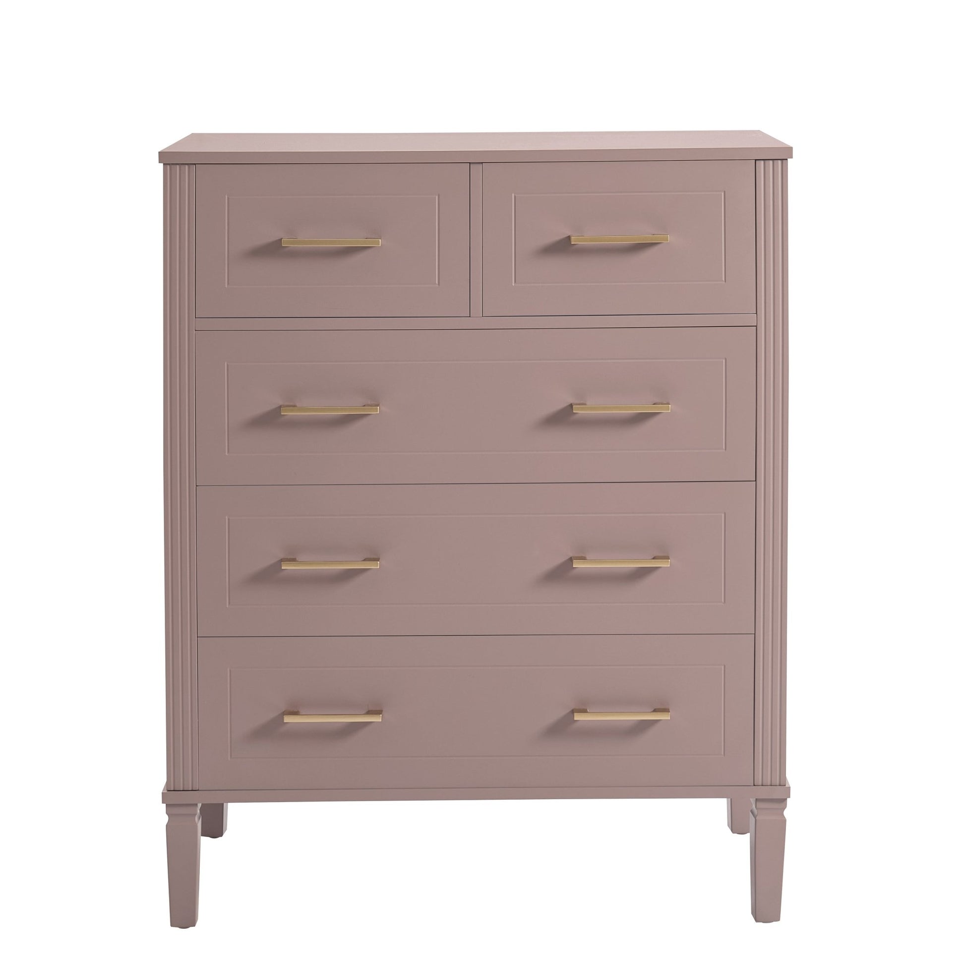 Sienna 5 Drawer Chest - Dusty Mauve - DUSK