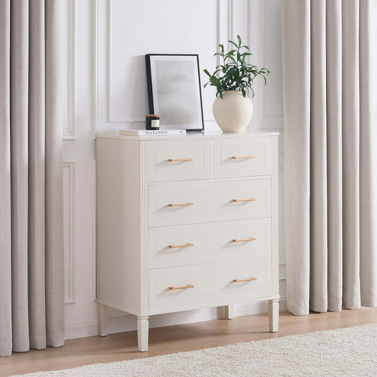 Sienna 5 Drawer Chest - Natural - DUSK