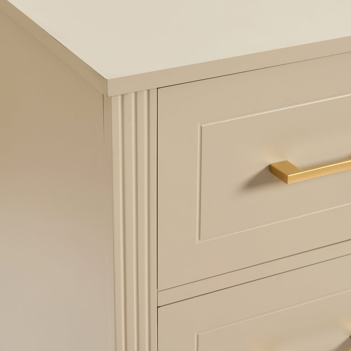 Sienna 5 Drawer Chest - Taupe - DUSK