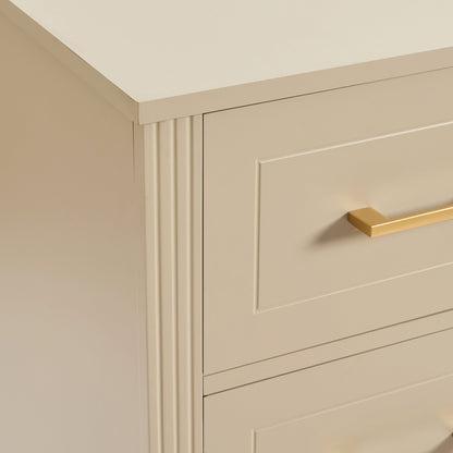 Sienna 5 Drawer Chest - Taupe - DUSK