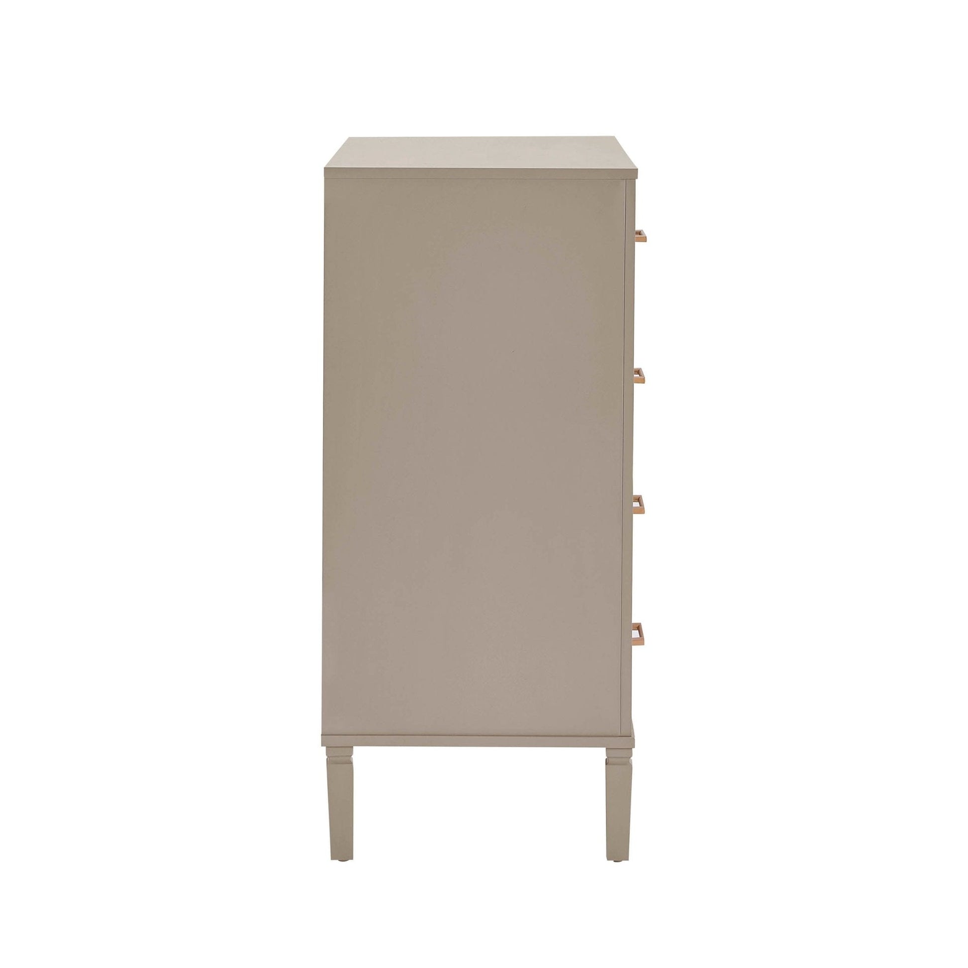 Sienna 5 Drawer Chest - Taupe - DUSK