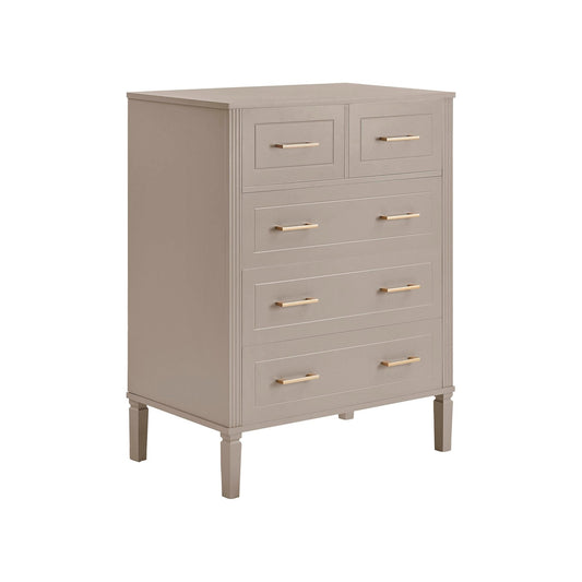 Sienna 5 Drawer Chest - Taupe - DUSK