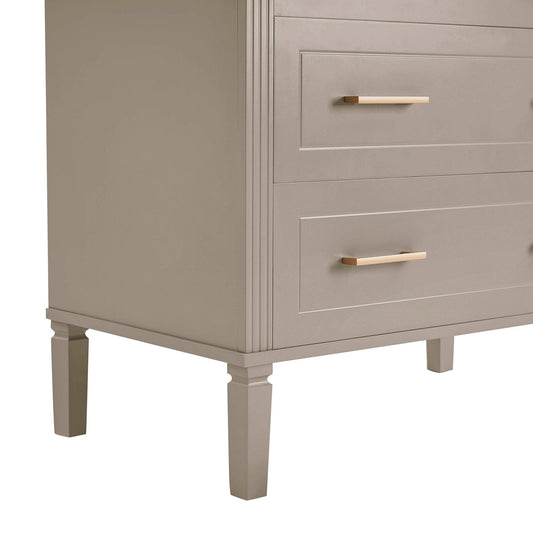 Sienna 5 Drawer Chest - Taupe - DUSK