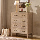 Sienna 5 Drawer Chest - Washed Wood - DUSK