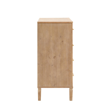 Sienna 5 Drawer Chest - Washed Wood - DUSK