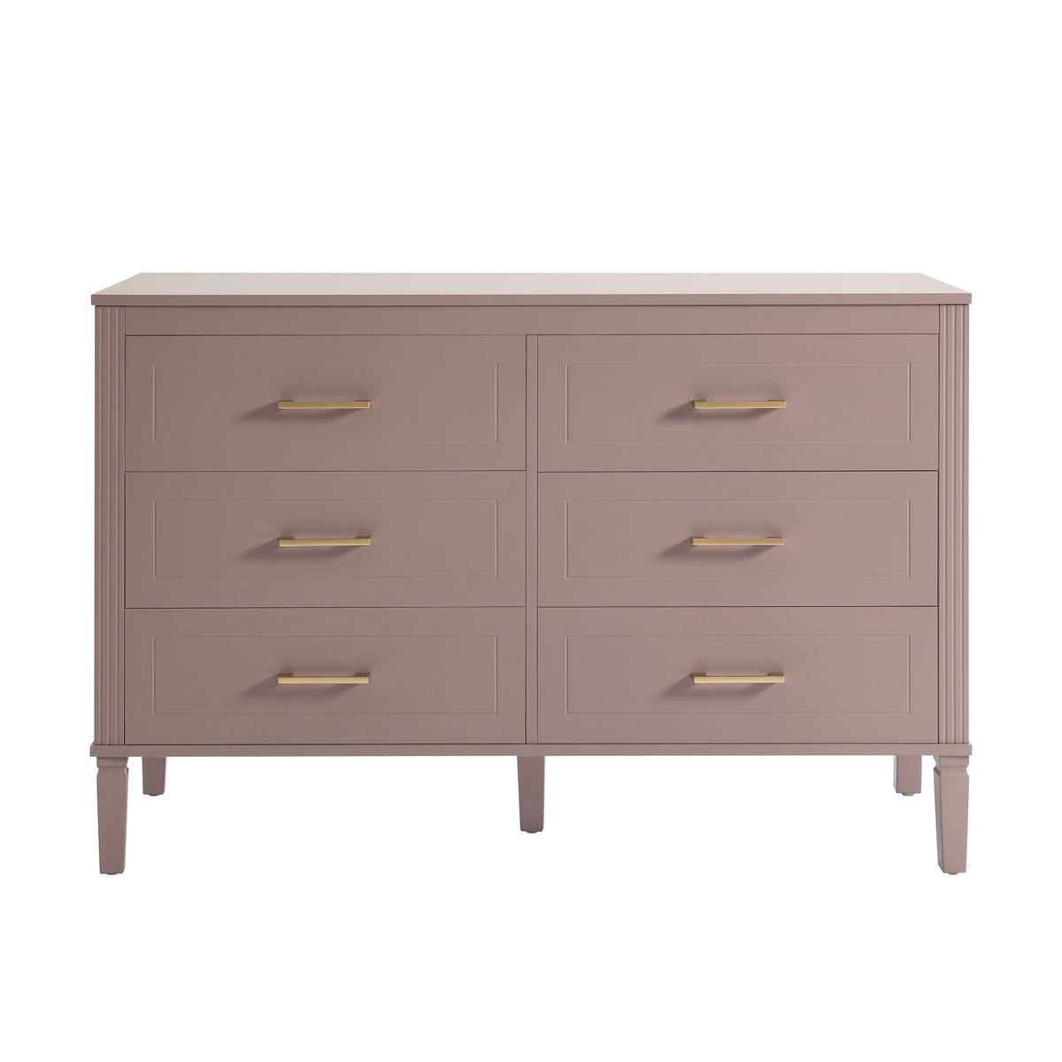 Sienna 6 Drawer Chest - Dusty Mauve - DUSK