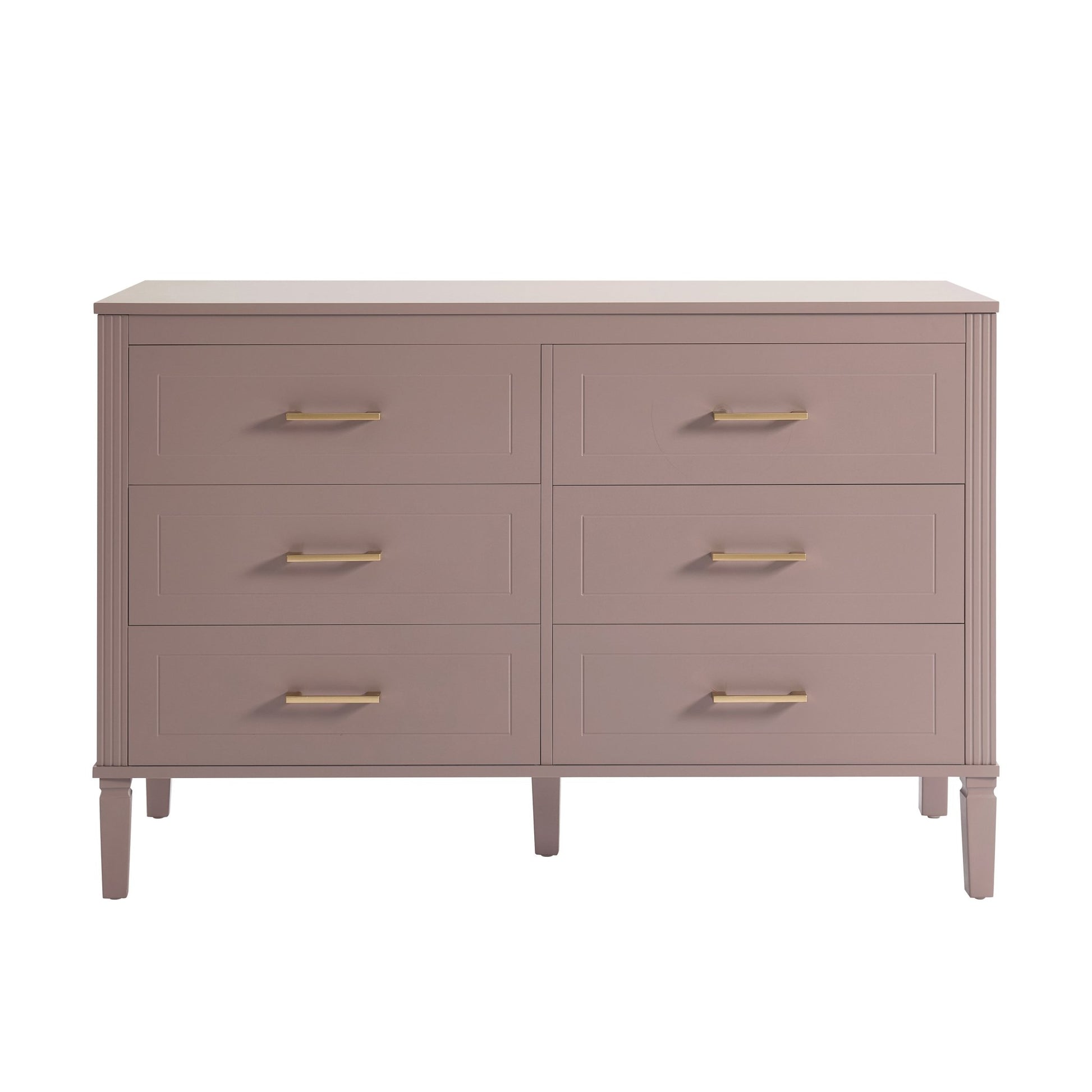 Sienna 6 Drawer Chest - Dusty Mauve - DUSK