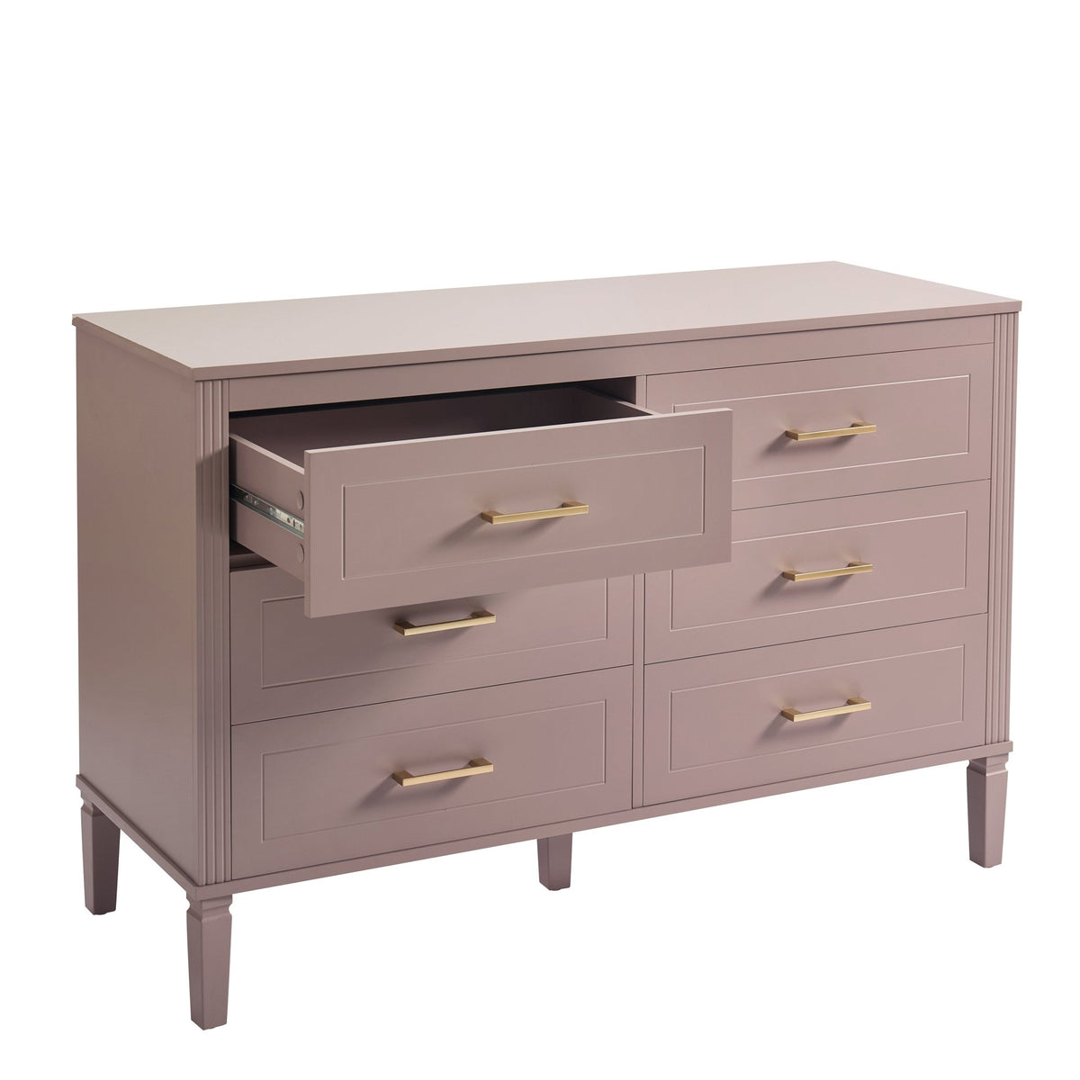 Sienna 6 Drawer Chest - Dusty Mauve - DUSK