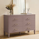 Sienna 6 Drawer Chest - Dusty Mauve - DUSK