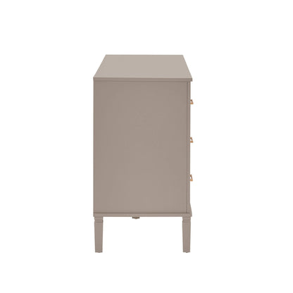 Sienna 6 Drawer Chest - Taupe - DUSK