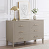 Sienna 6 Drawer Chest - Taupe - DUSK