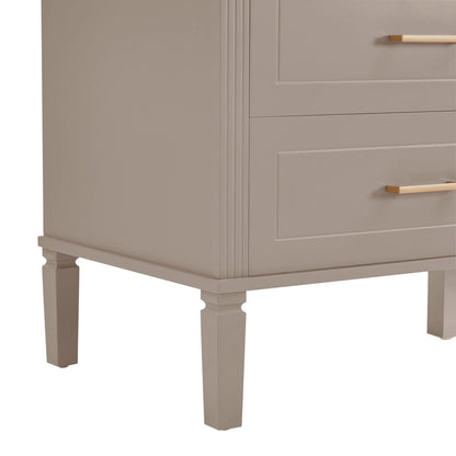 Sienna 6 Drawer Chest - Taupe - DUSK