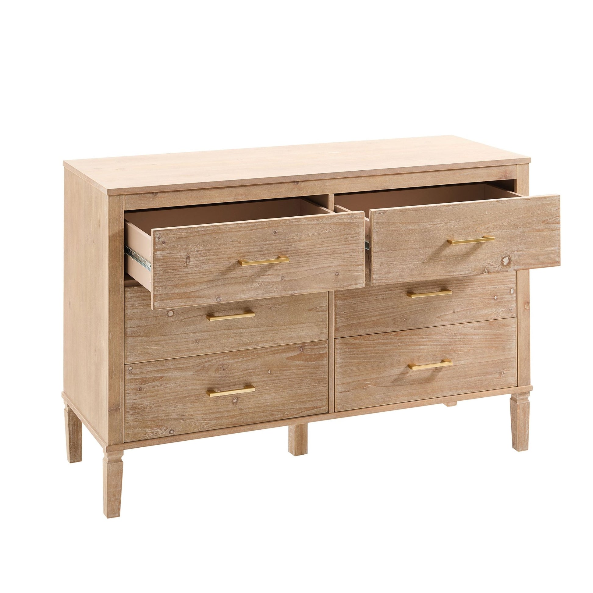 Sienna 6 Drawer Chest - Washed Wood - DUSK