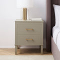 Sienna Bedside Table - Taupe - DUSK