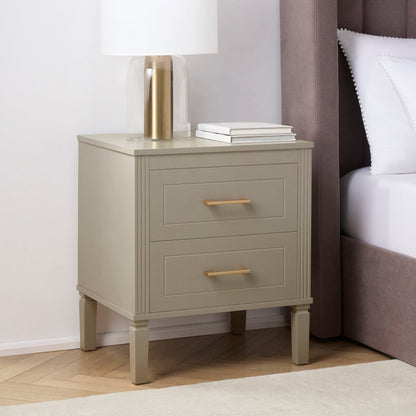 Sienna Bedside Table - Taupe - DUSK