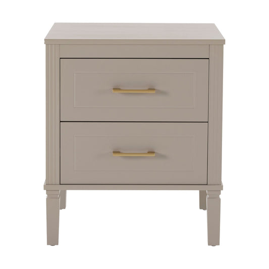 Sienna Bedside Table - Taupe - DUSK