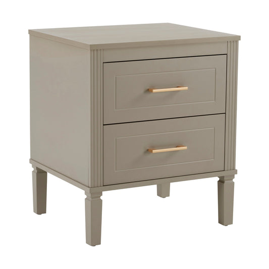 Sienna Bedside Table - Taupe - DUSK