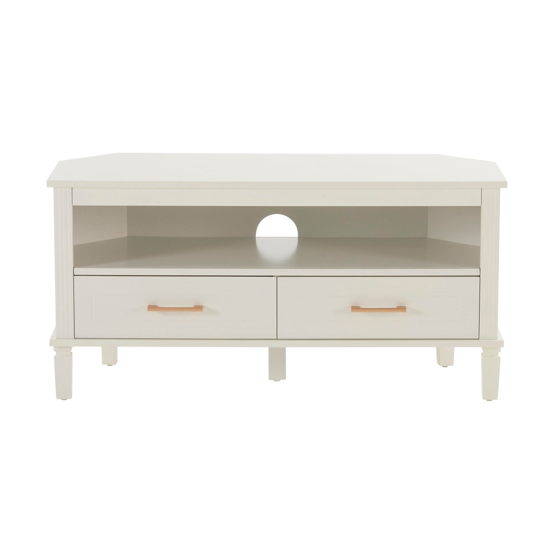 Sienna Corner TV Unit - Natural - DUSK