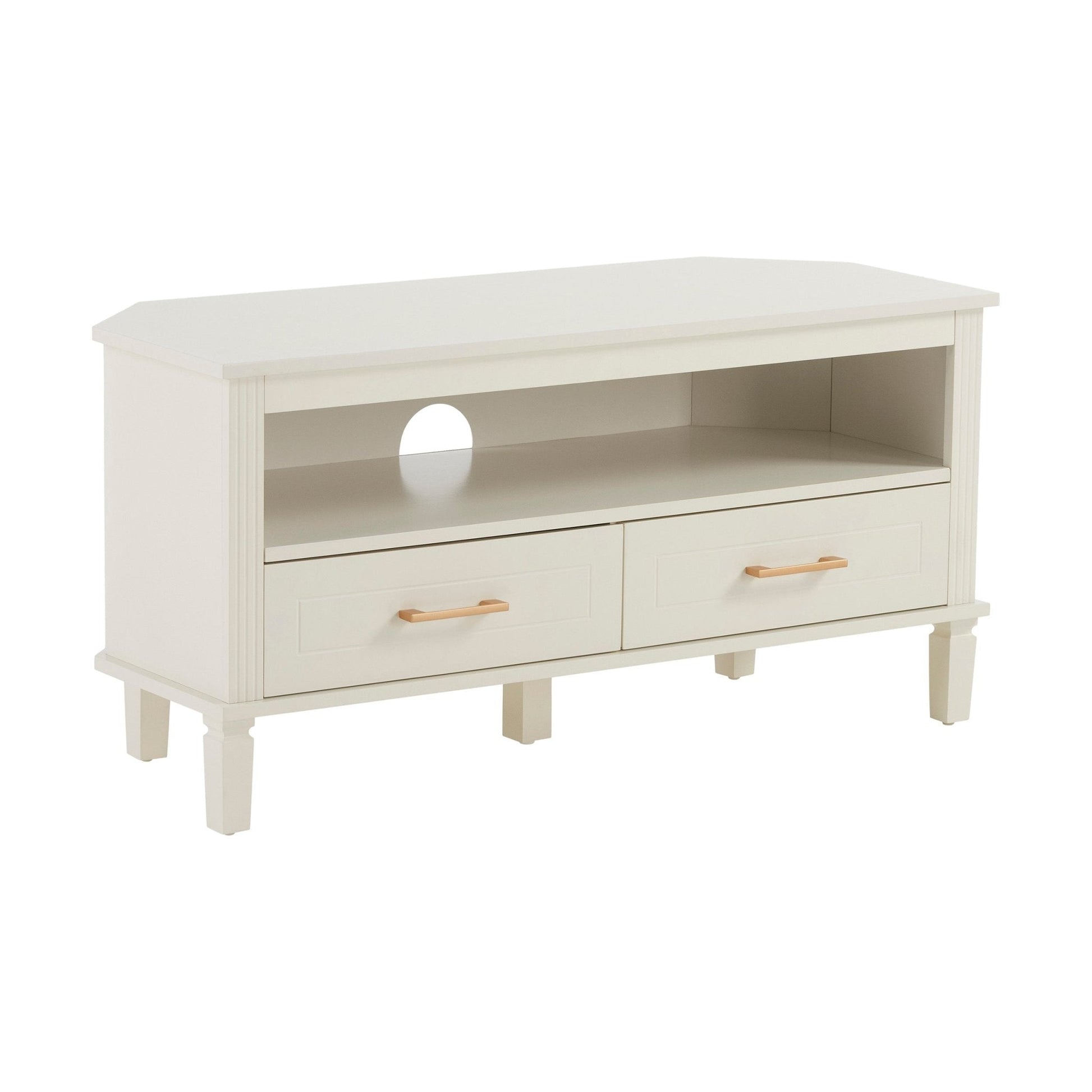 Sienna Corner TV Unit - Natural - DUSK